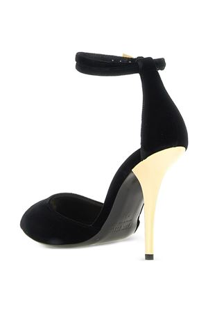 Sandalo 'Jessica' in velluto nero PARIS TEXAS | PX1755XVLVGBLACKGOLD